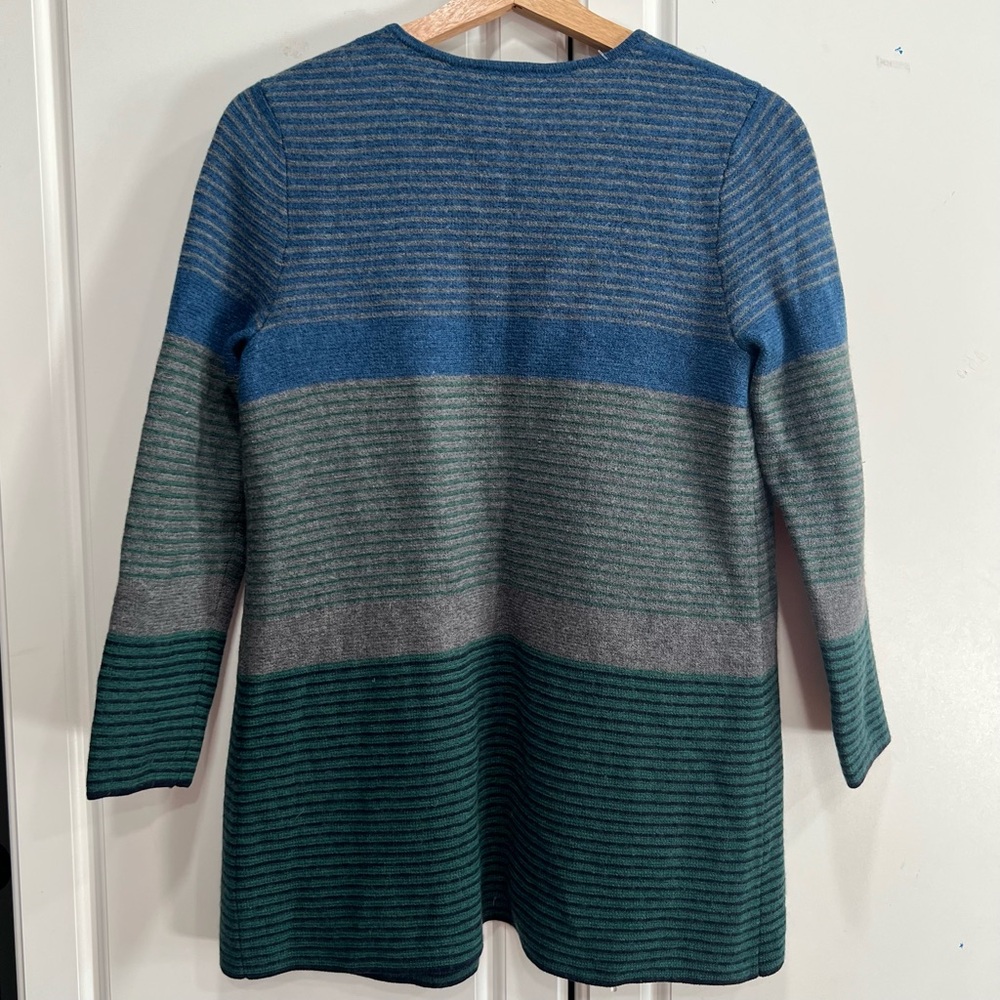 Talbots Pure Wool women multicolor‎ Cardigan size LP - Picture 7 of 9